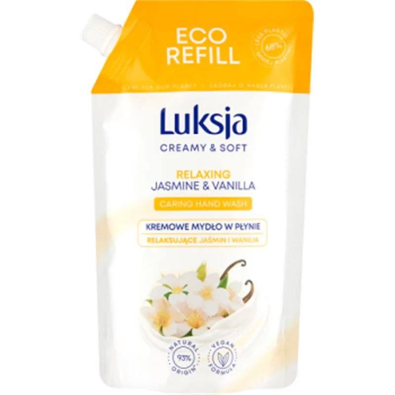 Luksja Creamy & Soft Kremowe mydło w płynie relaksujące jaśmin i wanilia 400 ml