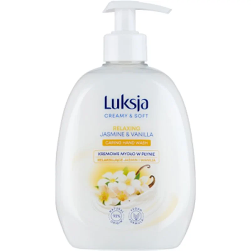 Luksja Creamy & Soft Kremowe mydło w płynie relaksujące jaśmin i wanilia 500 ml