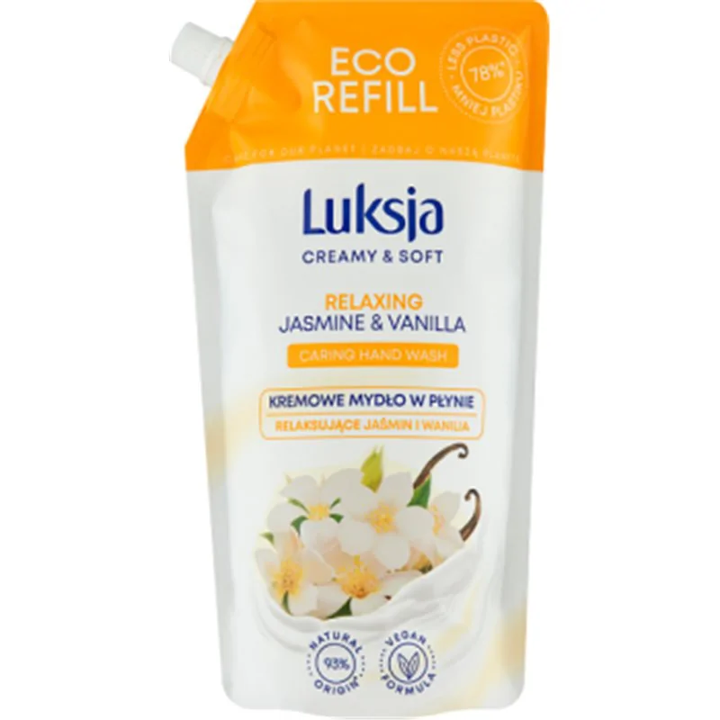 Luksja Creamy & Soft Kremowe mydło w płynie Relaksujące Jaśmin i Wanilia 900 ml