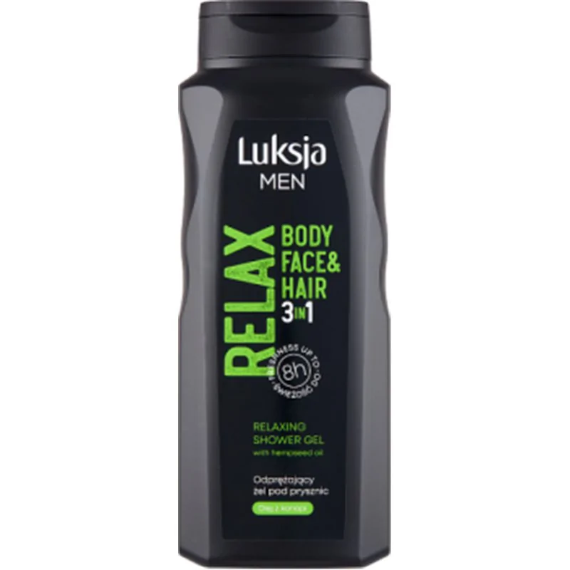 Luksja Men Relax Odprężający żel pod prysznic 3w1 500 ml