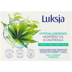 Luksja mydło do twarzy i ciała Olej z Konopi i Nagietek Hipoalergiczne 100 g