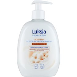 Luksja mydło w płynie Creamy & Soft Łagodzące Mleczko Bawełniane i Prowitamina B5 500 ml