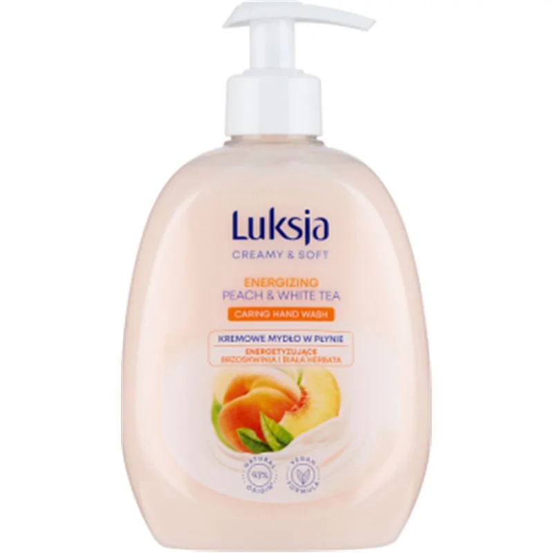 Luksja mydło w płynie Energetyzujące Brzoskwinia i Biała Herbata Creamy & Soft 500 ml