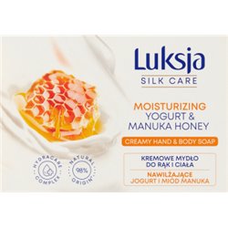 Luksja Silk Care Kremowe mydło do rąk i ciała Nawilżające Jogurt i Miód Manuka 100 g