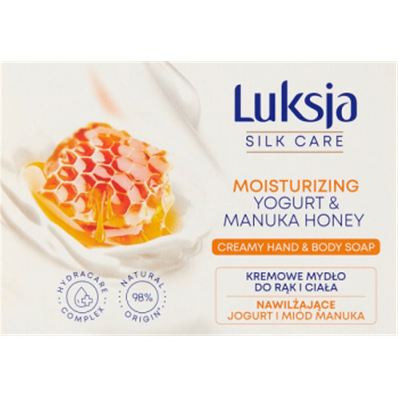 Luksja Silk Care Kremowe mydło do rąk i ciała Nawilżające Jogurt i Miód Manuka 100 g