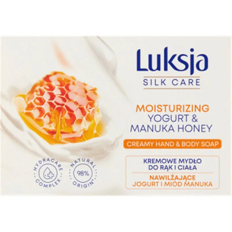 Luksja Silk Care Kremowe mydło do rąk i ciała Nawilżające Jogurt i Miód Manuka 100 g