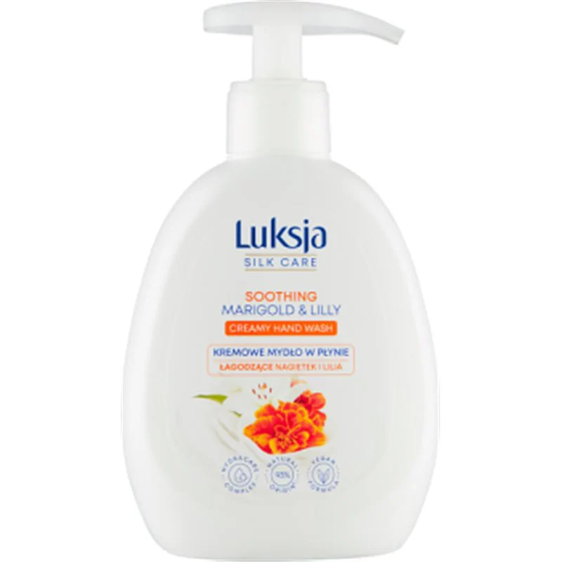 Luksja Silk Care Kremowe mydło w płynie łagodzące nagietek i lilia 250 ml