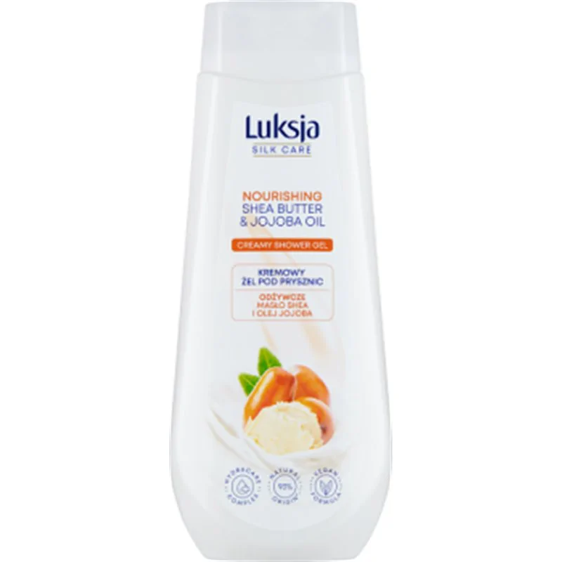 Luksja Silk Care Kremowy żel pod prysznic odżywcze masło shea i olej jojoba 500 ml