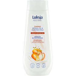 Luksja Silk Care Kremowy żel pod prysznic pielęgnujące olej arganowy i mleczko migdałowe 500 ml