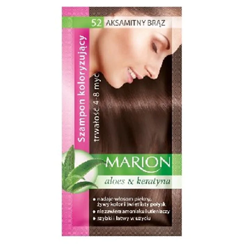 Marion szamponetka Aksamitny Brąz 52 szampon koloryzujący 40ml