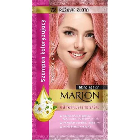 Marion szamponetka Różowe Złoto 72 szampon koloryzujący 40ml