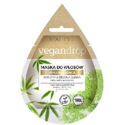 Marion Vegan Drop maska do włosów wygładzająca Konopia & Zielona Glinka 20ml