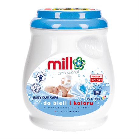 Mill Professional Baby kapsułki do prania bieli i koloru 50 szt.