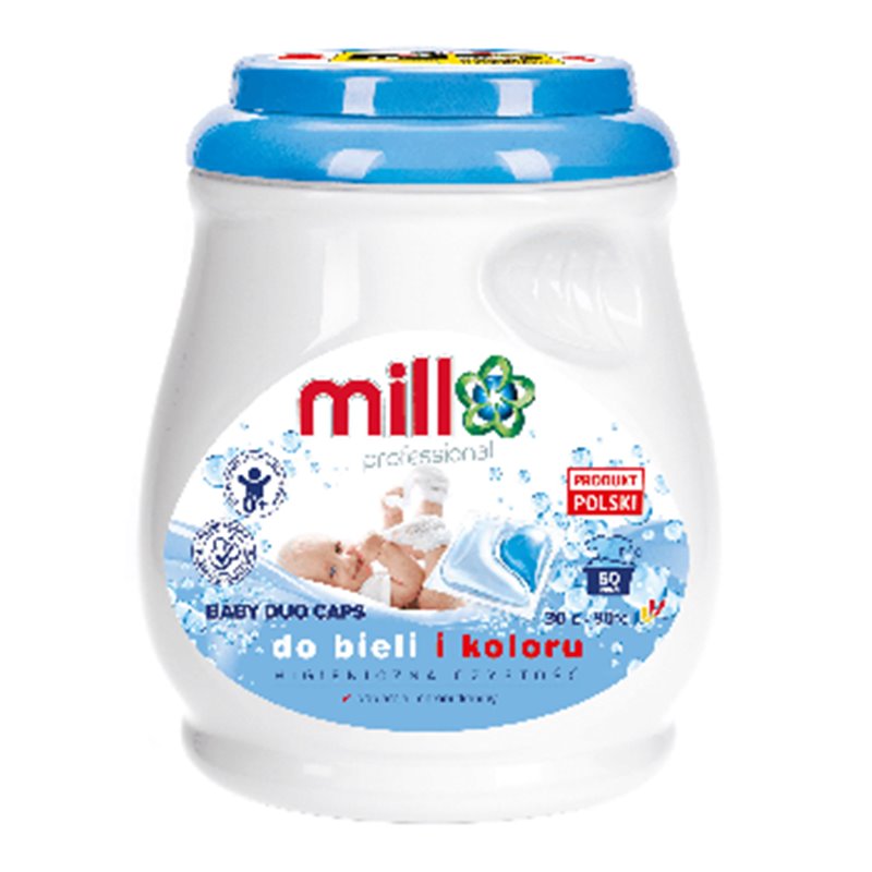 Mill Professional Baby kapsułki do prania bieli i koloru 50 szt.