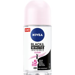NIVEA Black&White Invisible Clear Antyperspirant w kulce 50 ml