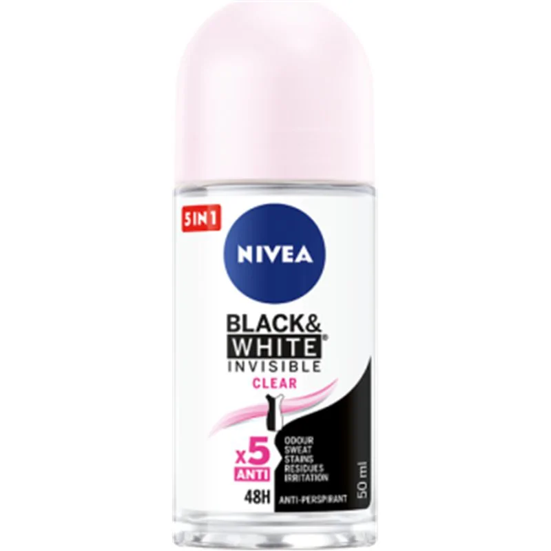 NIVEA Black&White Invisible Clear Antyperspirant w kulce 50 ml