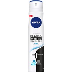 NIVEA Black&White Invisible Pure Antyperspirant w aerozolu 250 ml