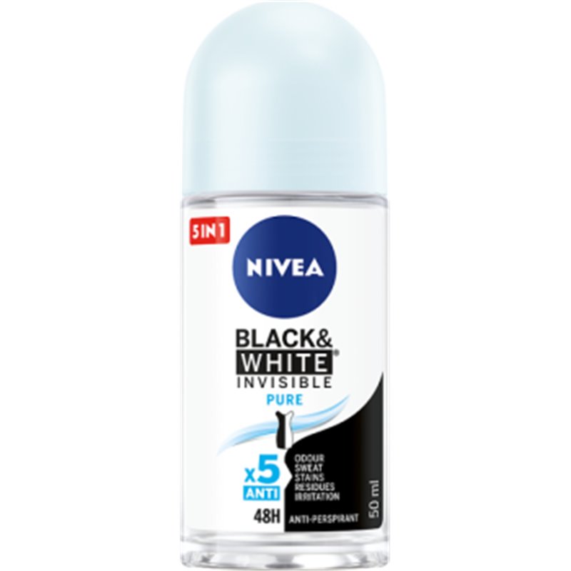 NIVEA Black&White Invisible Pure Antyperspirant w kulce 50 ml
