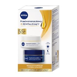 Nivea krem przeciwzmarszczkowy rewitalizujący 55+ na dzień+noc 50ml 