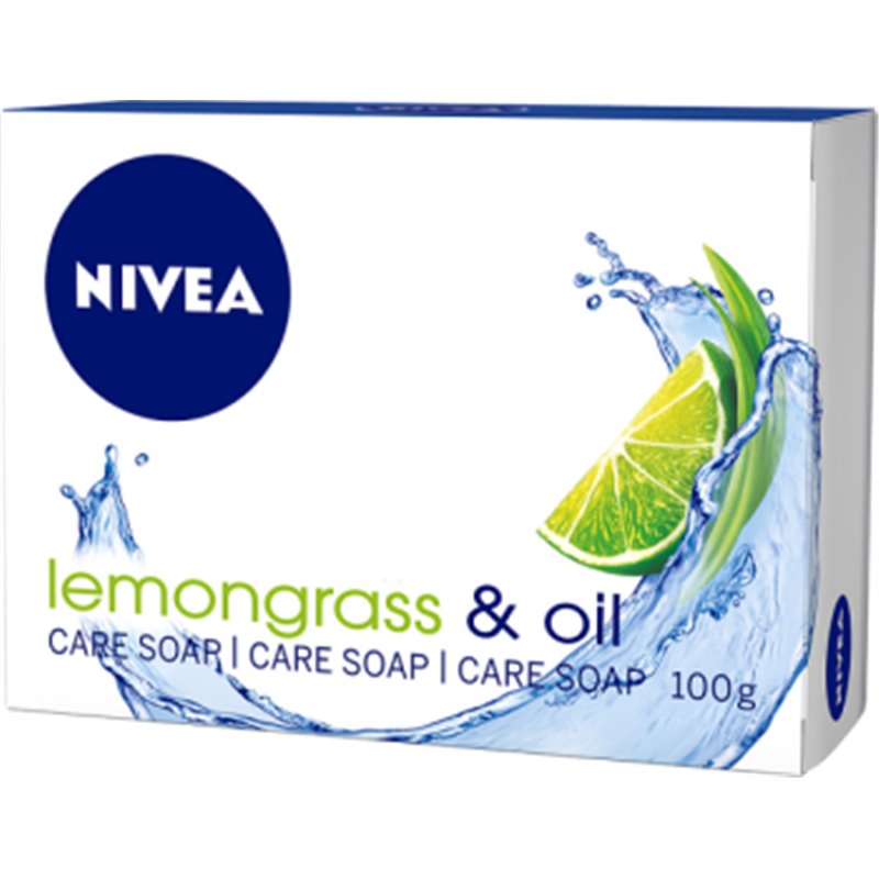 NIVEA Lemongrass & Oil Pielęgnujące mydło w kostce 100 g