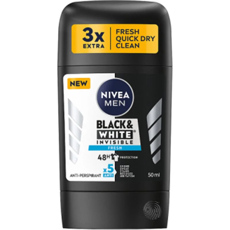 Nivea MEN Black & White Fresh Antyperspirant w sztyfcie 50 ml