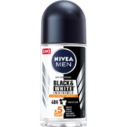 NIVEA MEN Black & White Invisible Ultimate Impact Antyperspirant w kulce 50 ml