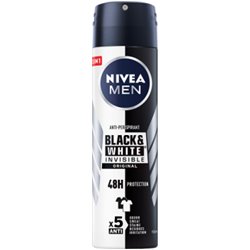 NIVEA MEN Black&White Invisible Original Antyperspirant w aerozolu 150 ml