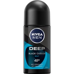 Nivea MEN Deep Black Carbon Antyperspirant dla mężczyzn roll-on 50 ml