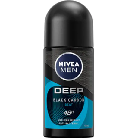 Nivea MEN Deep Black Carbon Antyperspirant dla mężczyzn roll-on 50 ml