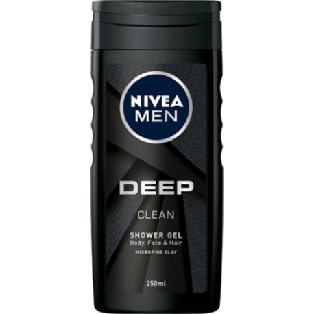Nivea MEN Deep Żel pod prysznic do ciała twarzy i włosów 250 ml
