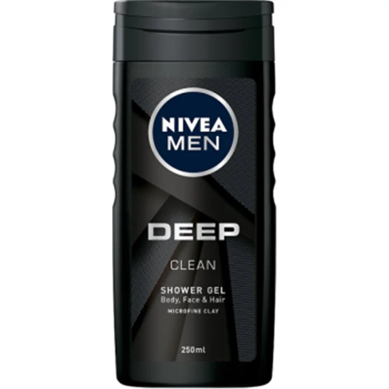 Nivea MEN Deep Żel pod prysznic do ciała twarzy i włosów 250 ml