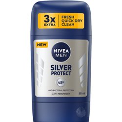 Nivea MEN Silver Protect Antybakteryjny Antyperspirant w sztyfcie 50 ml