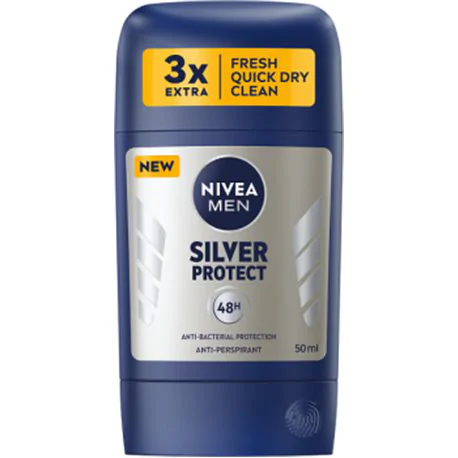 Nivea MEN Silver Protect Antybakteryjny Antyperspirant w sztyfcie 50 ml