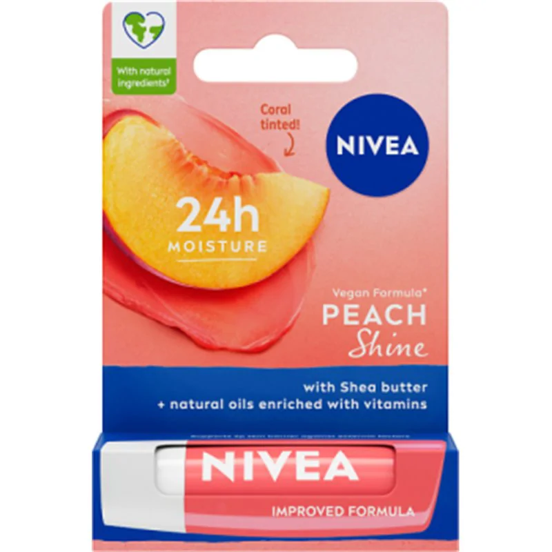 Nivea pomadka Peach Shine 4,8G