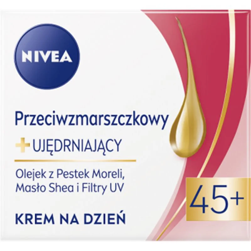 NIVEA Przeciwzmarszczkowy krem na dzień ujędrniający SPF 15 45+ 50 ml