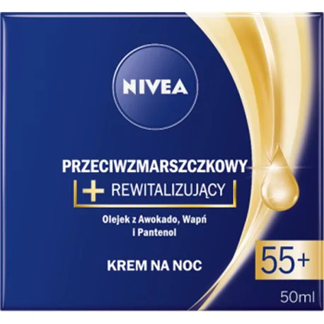 NIVEA Przeciwzmarszczkowy krem na noc rewitalizujący 55+ 50 ml