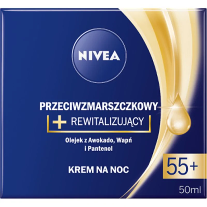 NIVEA Przeciwzmarszczkowy krem na noc rewitalizujący 55+ 50 ml