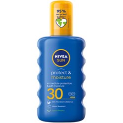 NIVEA Sun Nawilżający balsam w sprayu do opalania Protect&Moisture SPF 30 200 ml