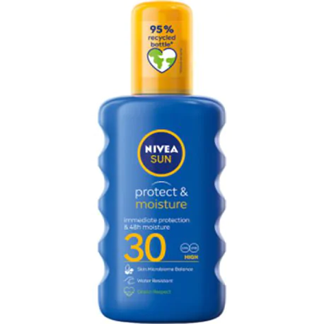 NIVEA Sun Nawilżający balsam w sprayu do opalania Protect&Moisture SPF 30 200 ml