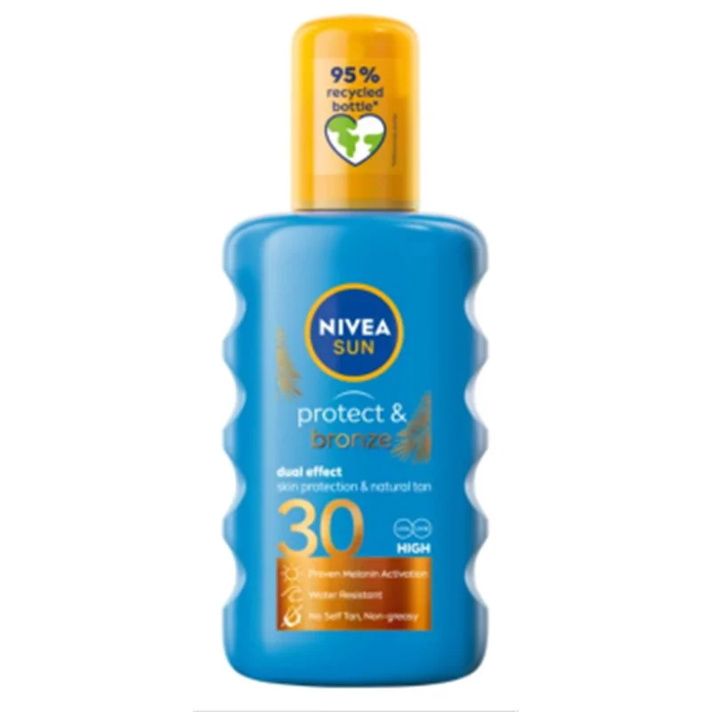 Nivea SUN Protect & Bronze balsam do opalania w spray'u SPF 30 200 ml