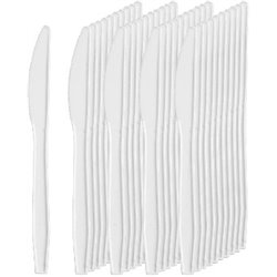 Noże białe 100szt