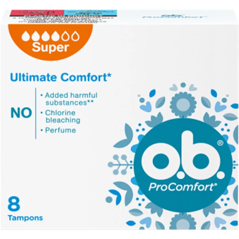 O.B. ProComfort Super Tampony 8 sztuk