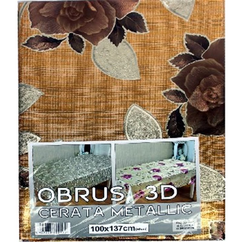 Obrus cerata Metallic 3D mix 100x137 cm