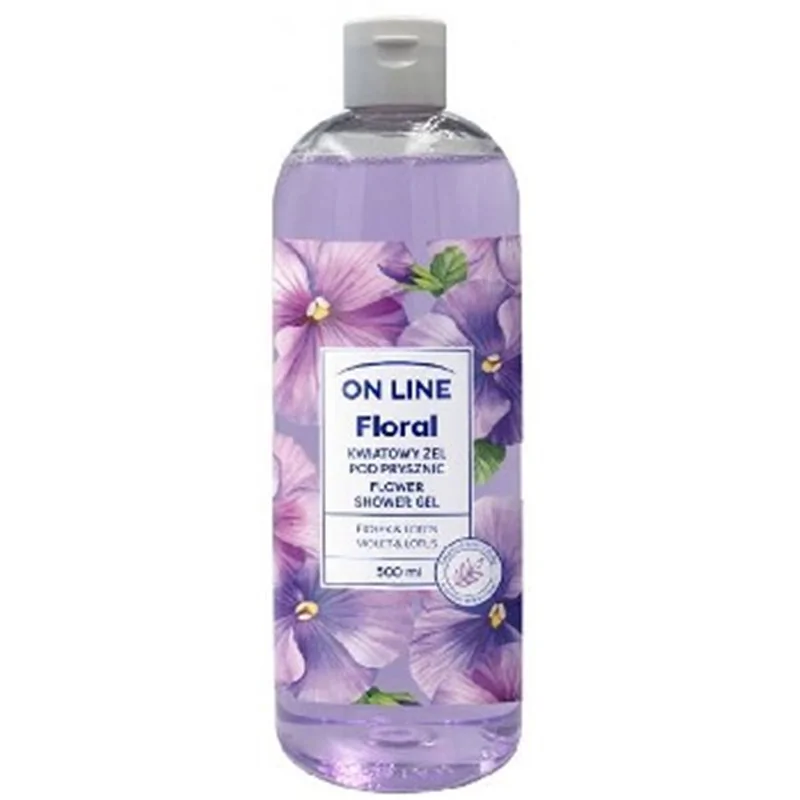 On Line Floral żel pod prysznic Fiołek & Lotus 500ml