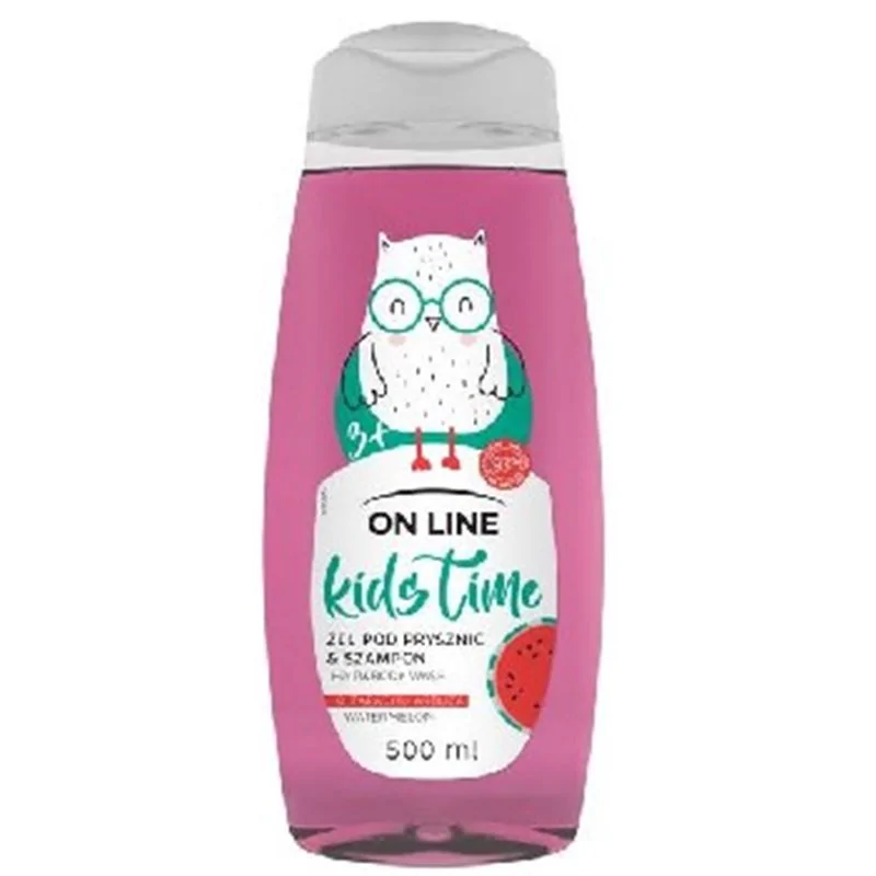 On Line Kids Time żel pod prysznic i szampon arbuz 500ml