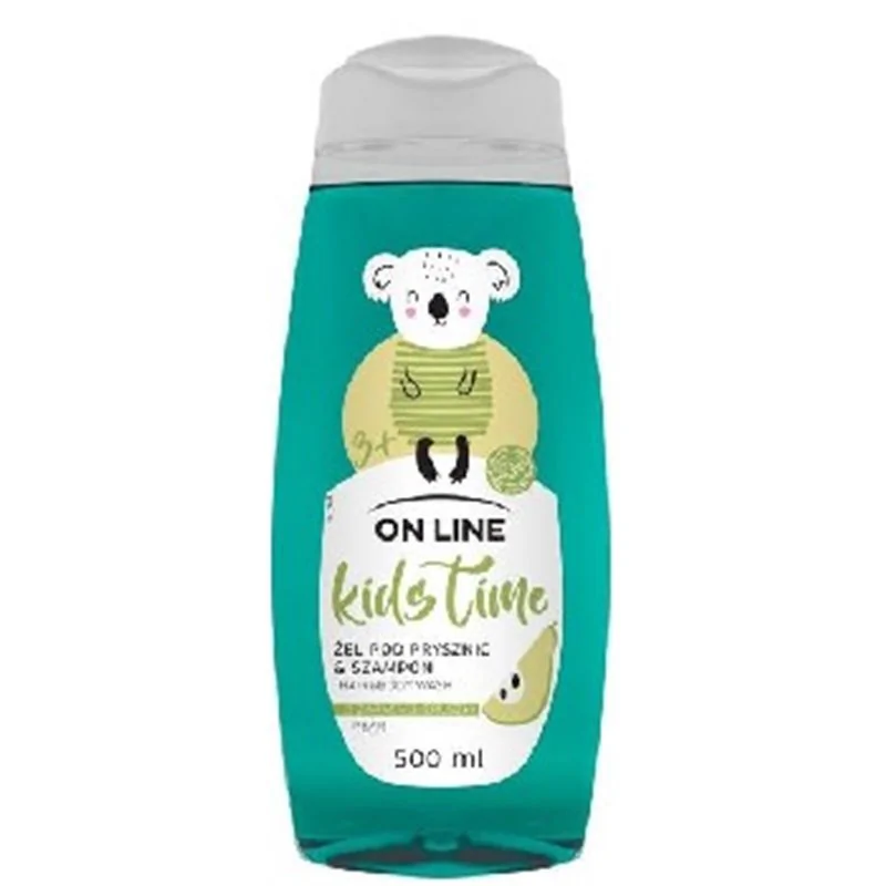 On Line Kids Time żel pod prysznic i szampon gruszka 500ml