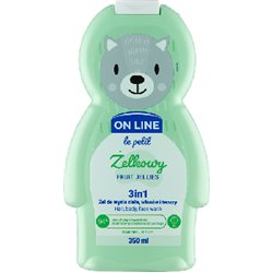 On Line Le Petit 3in1 Żel do mycia ciała włosów i twarzy żelkowy 350 ml