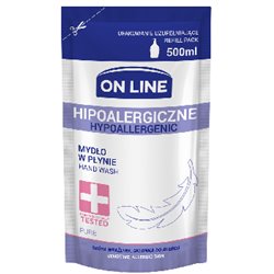 ON LINE Mydło REFILL Hipoalergiczne PURE 500 ml