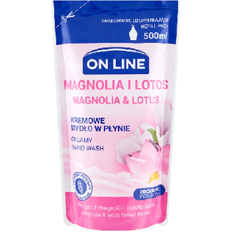 ON LINE Mydło REFILL Kremowe Magnolia&Lotos 500 ml