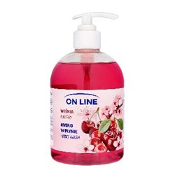 On Line mydło w płynie wiśnia pompka 490ml